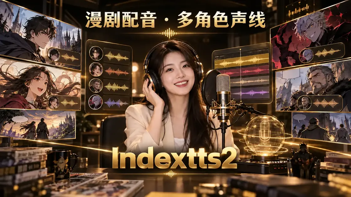 Indextts2 漫剧多角色配音:女生录音、角色声线与漫画分镜